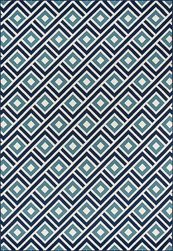 Momeni Alfombras Baja Collection - Alfombra contemporánea para interiores y exteriores, fácil de limpiar, con protección UV y resistente a la