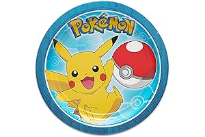 Pokemon Plates and Napkins: Party Paper Plates for 40 Guests