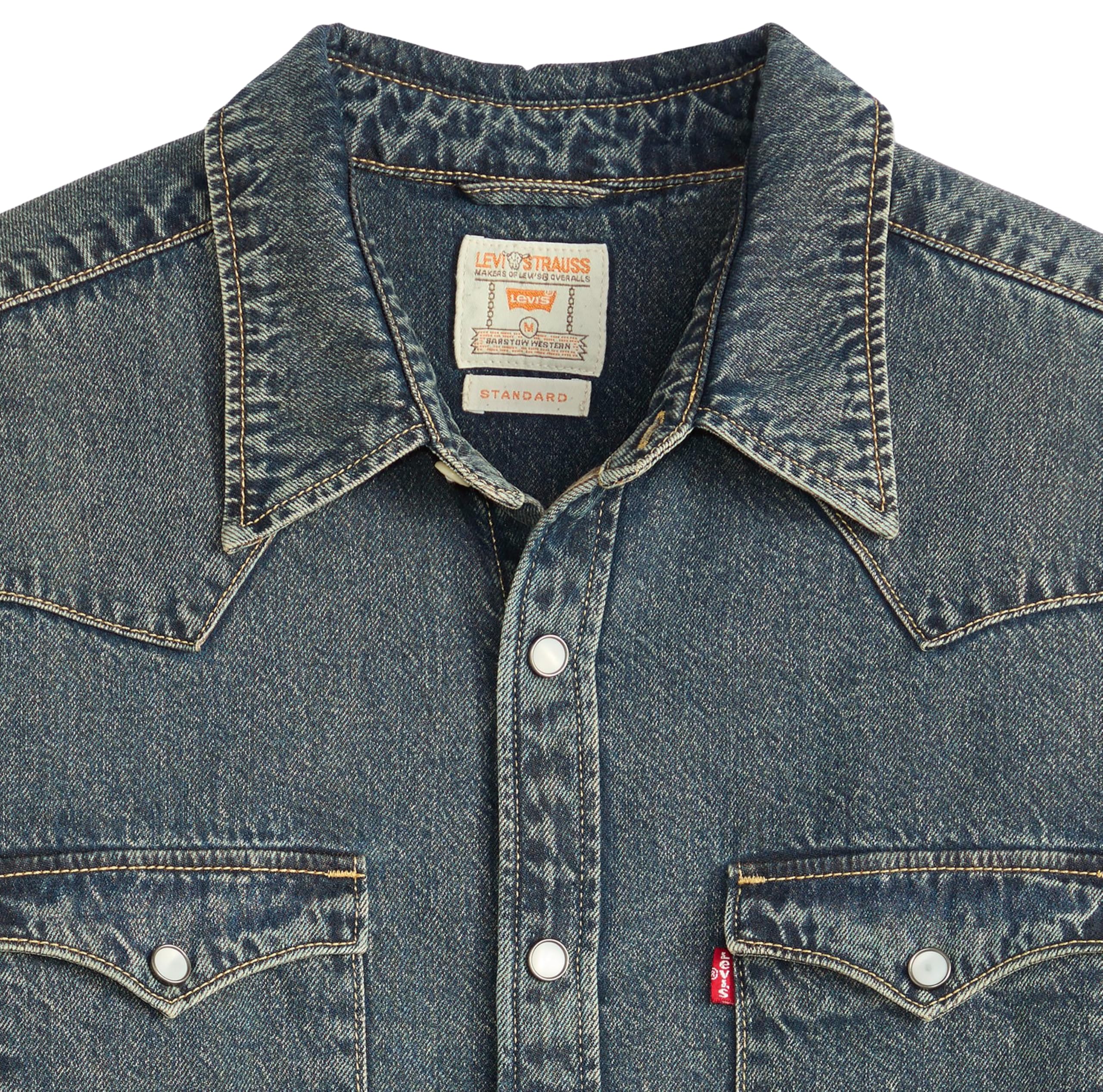 Levi's Męska koszula Barstow Western Standard, Freeport Brown Weft, XL
