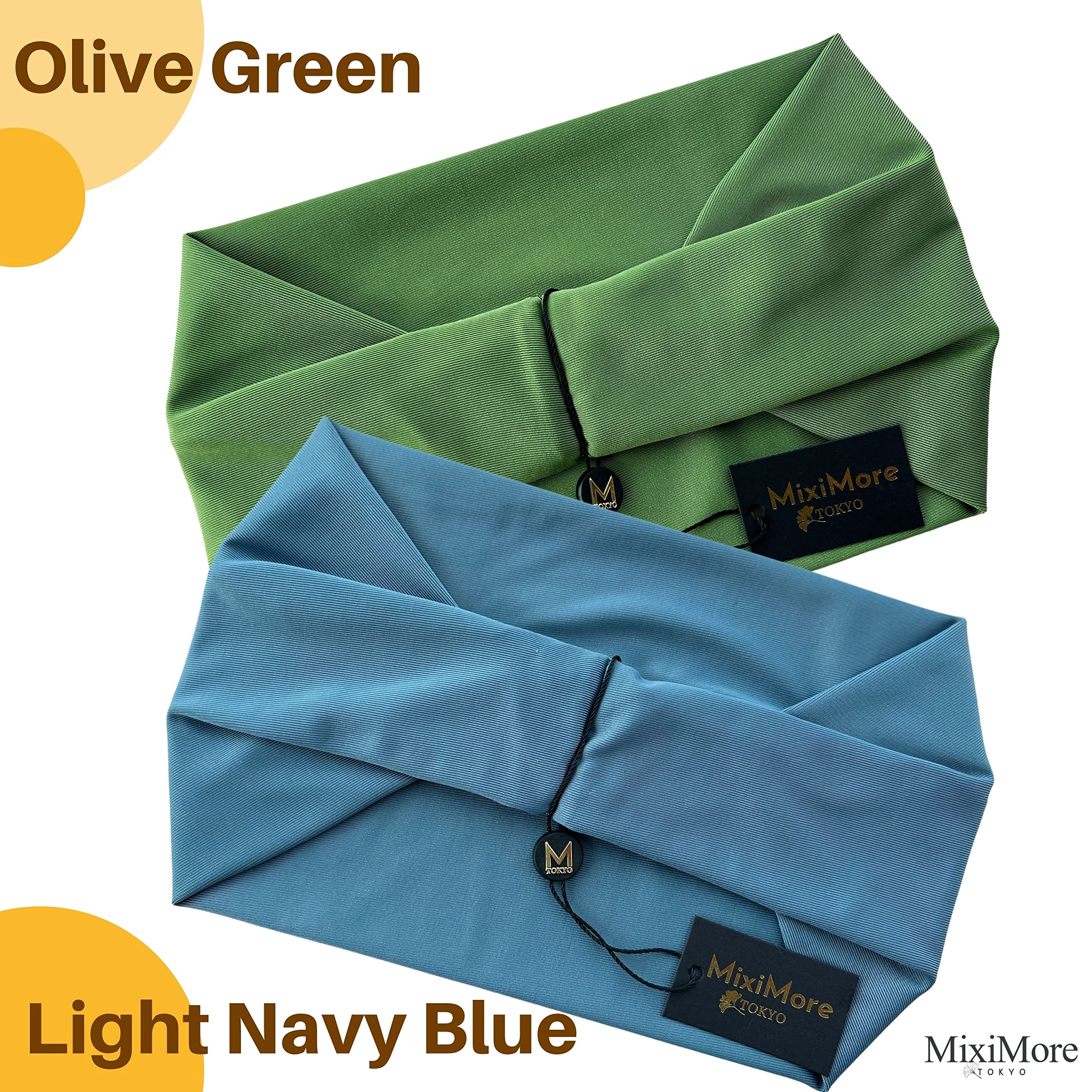 Workout Headbands for Women Sweat Wicking - Perfect for Yoga Pilates Gym or Running - Made from Premium Soft Stretchy and Cooling Yoga Fabric - Extra Wide Solid Colors Sweatbands for Women Head Fit