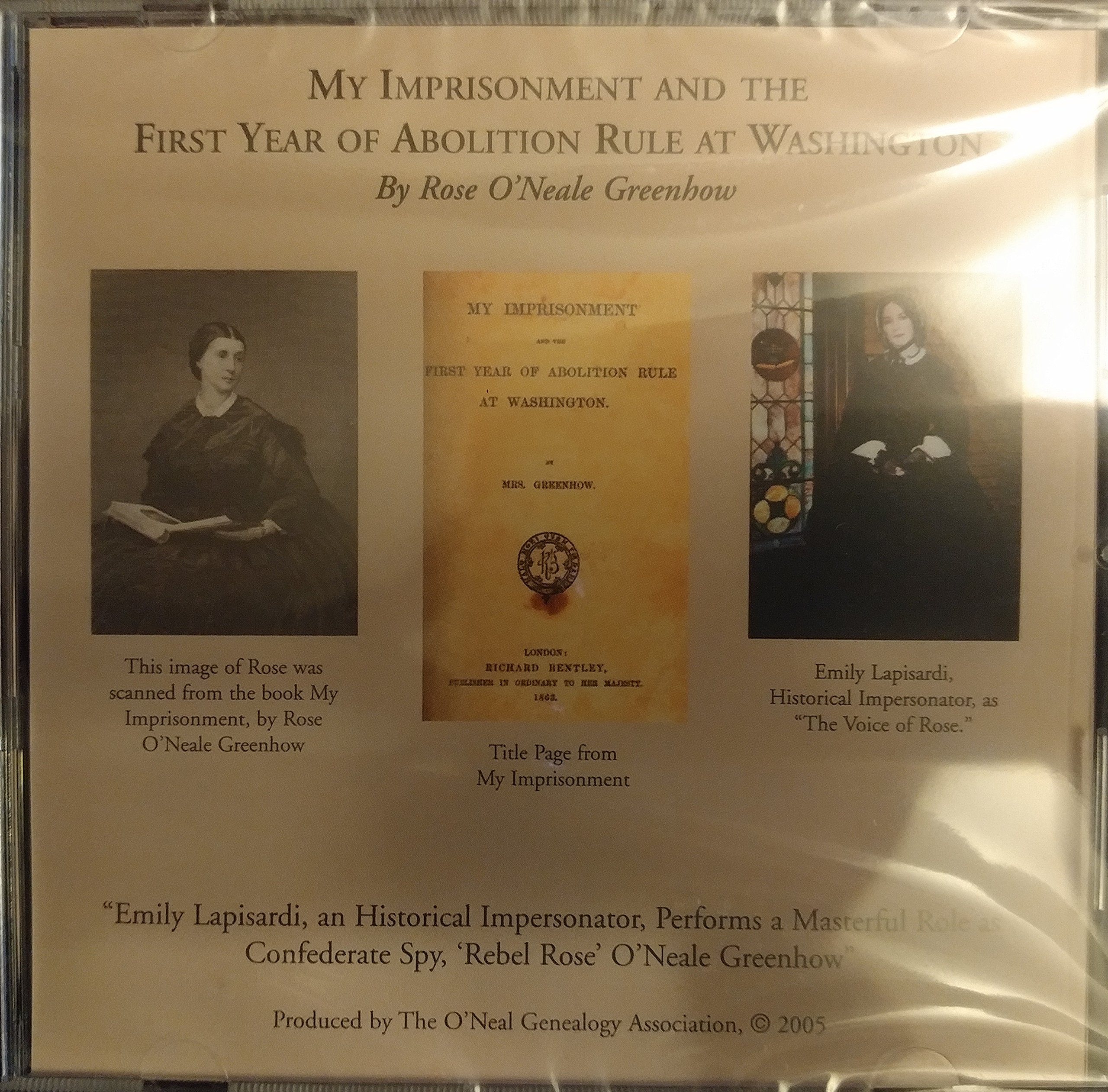 Rose Greenhow "My Imprisonment" audio book DVD format