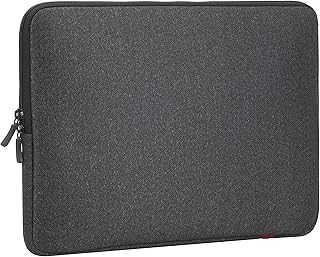 حافظة ماك بوك برو والترا بوك من ريفاكيس 5133، 15.6 بوصة - رمادي داكن