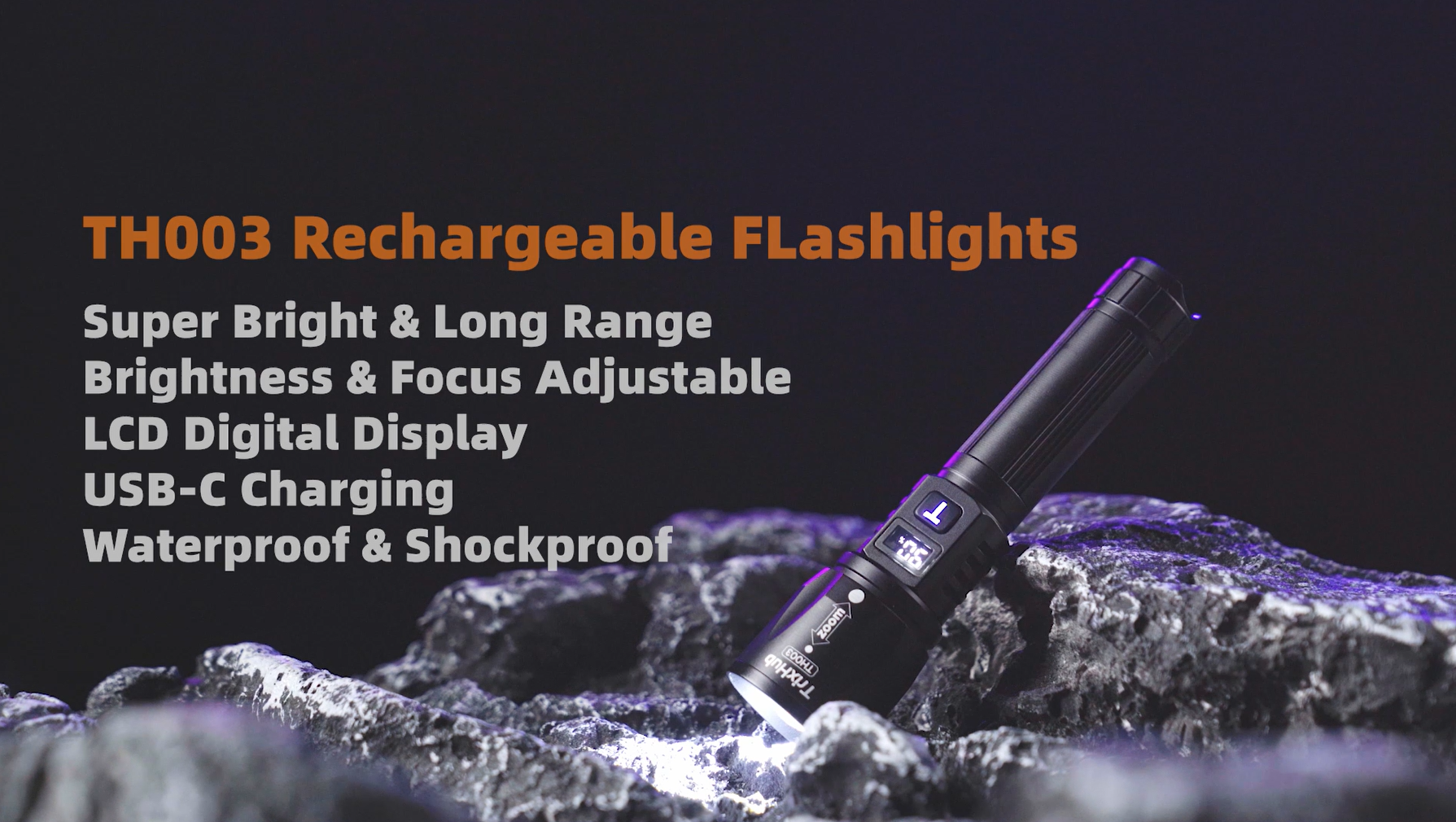 らちょ Amazon.com: TrixHub Rechargeable LED Flashlights High Lumens 2Pack