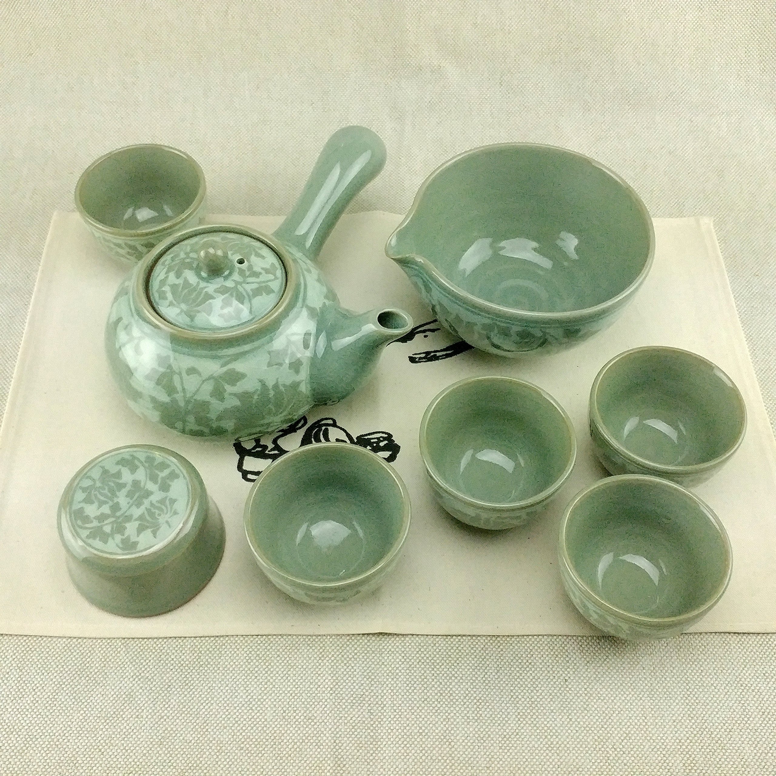 Buy Korean Celadon Tea Set 5 Cups Studio Made Online at desertcartINDIA