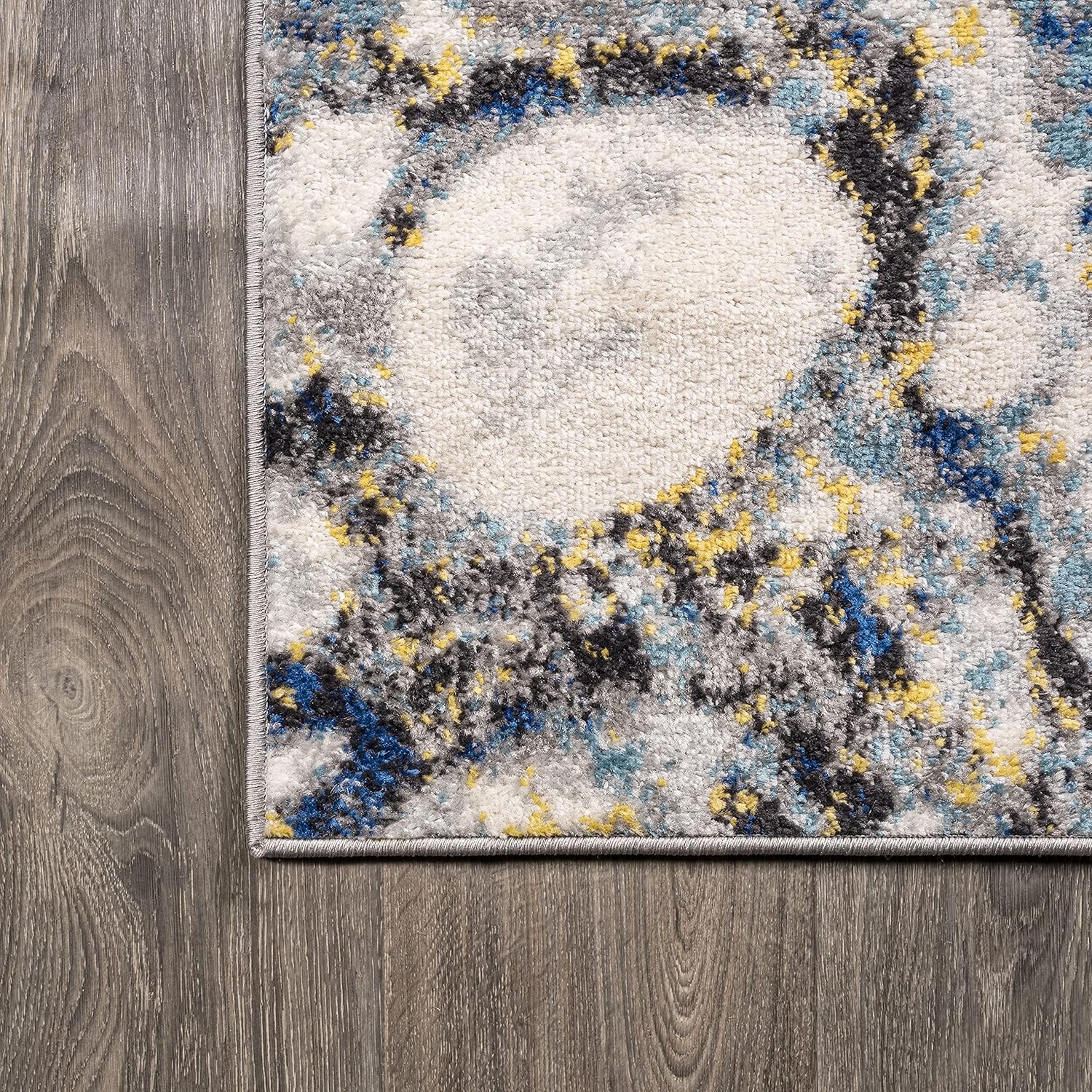 JONATHAN Y Pebble Marbled Abstract Dark Gray/Blue Indoor Area Rug, 3x5, Contemporary, Transitional, Easy-Cleaning for Living Room, Bedroom, Kitchen, Pet Friendly, Non-Shedding (CTP113A-3)