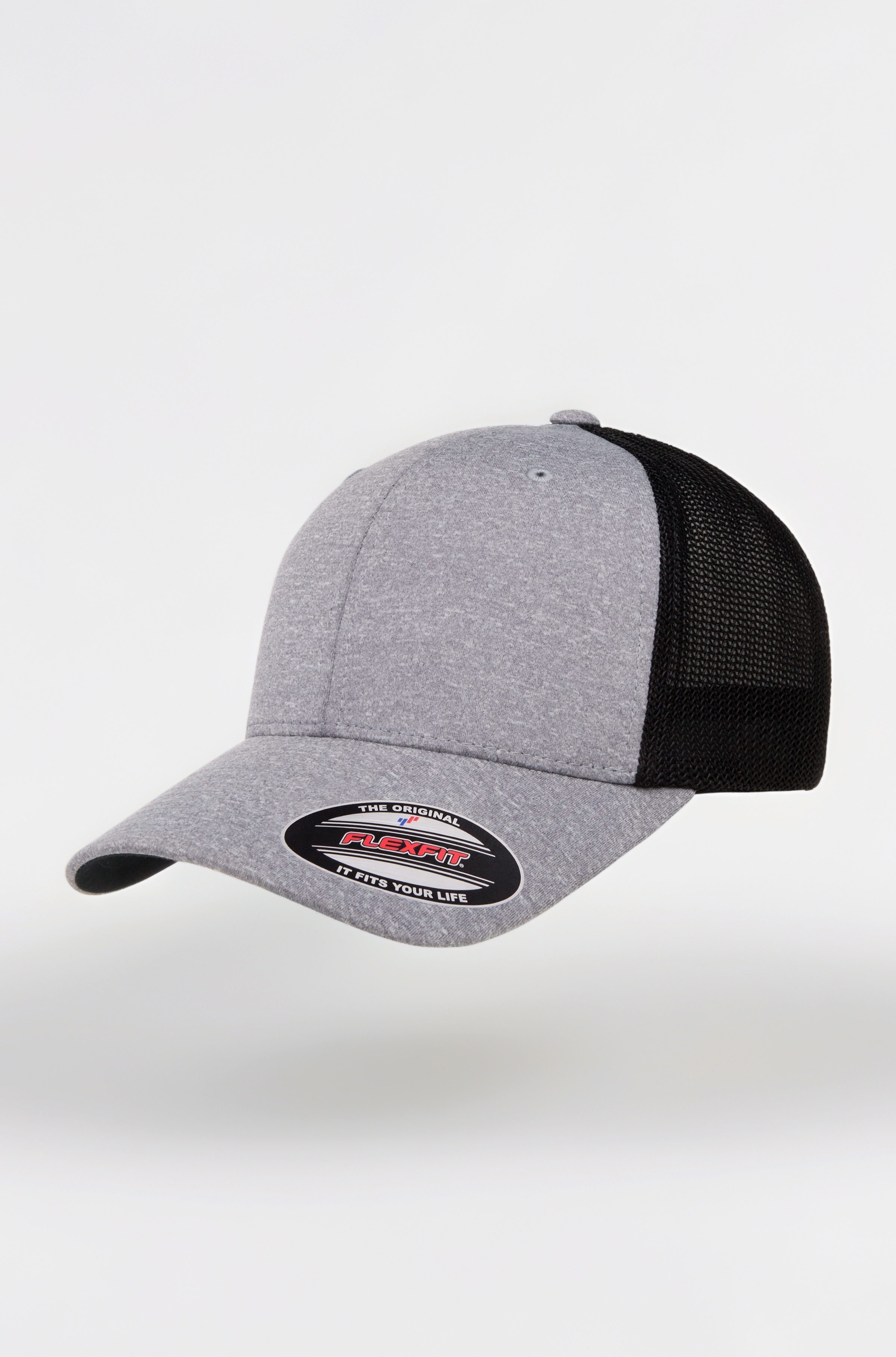 Men's 110 Mesh Trucker Hat, Heather Grey/Black, One Size