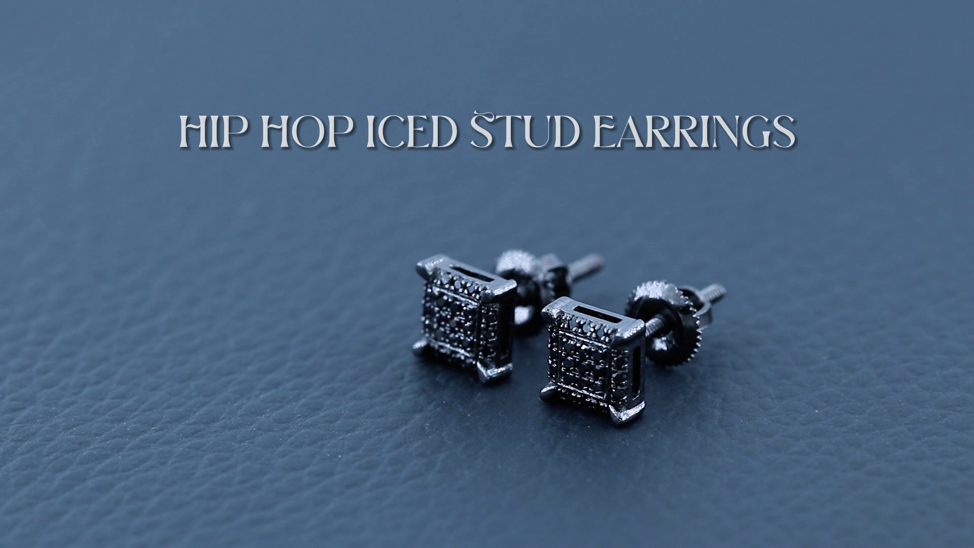 Dazzlingrock Collection Square Prong Stud Earrings - 0.08 Ct Black Diamonds In Sterling Silver - View #3