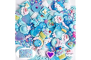 Enchanting Blue Slime Charms for Ocean-Themed Crafts