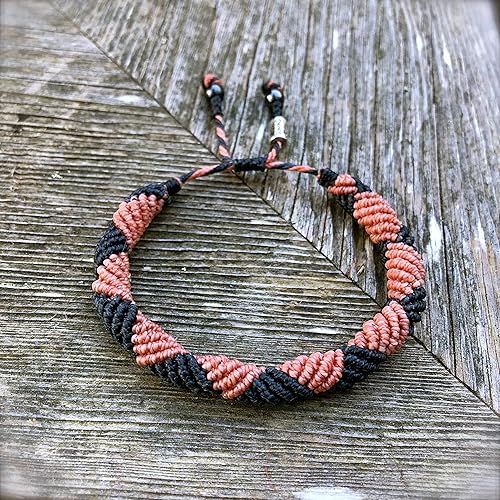 Miniatura 13 de Rumi Sumaq Nautical Rope Bracelet for Men, Women & Kids - Waterproof Hand-Knotted Adjustable Pull Tie - Martha’s Vineyard Island Map, Sailor Rope &