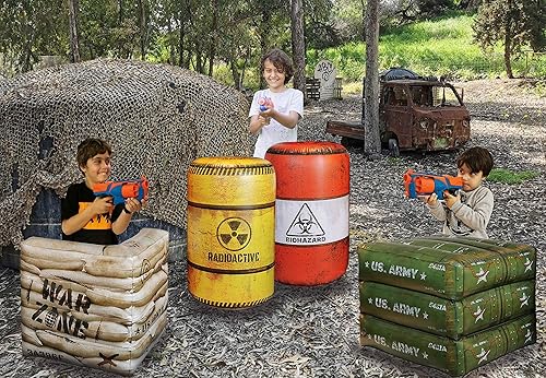 Miniatura 5 de Combat Battlefield Compatible with Laser tag, Water Gun, Dart Gun, Perfect for Boys and Girls Birthday Activities (Battle INFLATABLES Combat war
