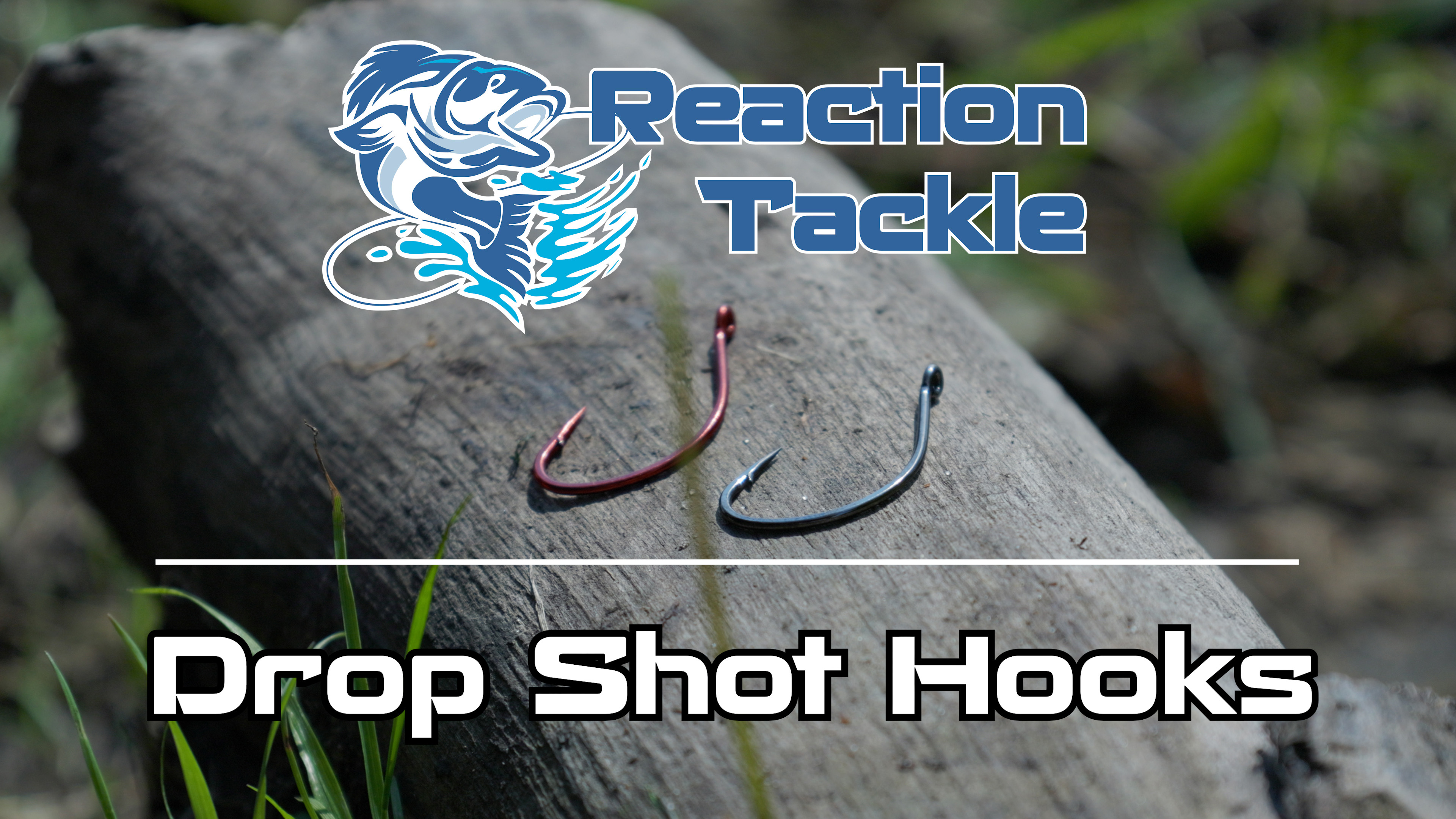 Reaction Tackle Drop Shot Hooks - Finesse Fishing Hooks for Bass and Walleye