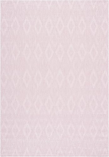 Miniatura 3 de SAFAVIEH Courtyard Collection CY8522 - Tapete para interiores y exteriores, impermeable, fácil limpieza, 4 x 5 pies 7 pulgadas, color rosa