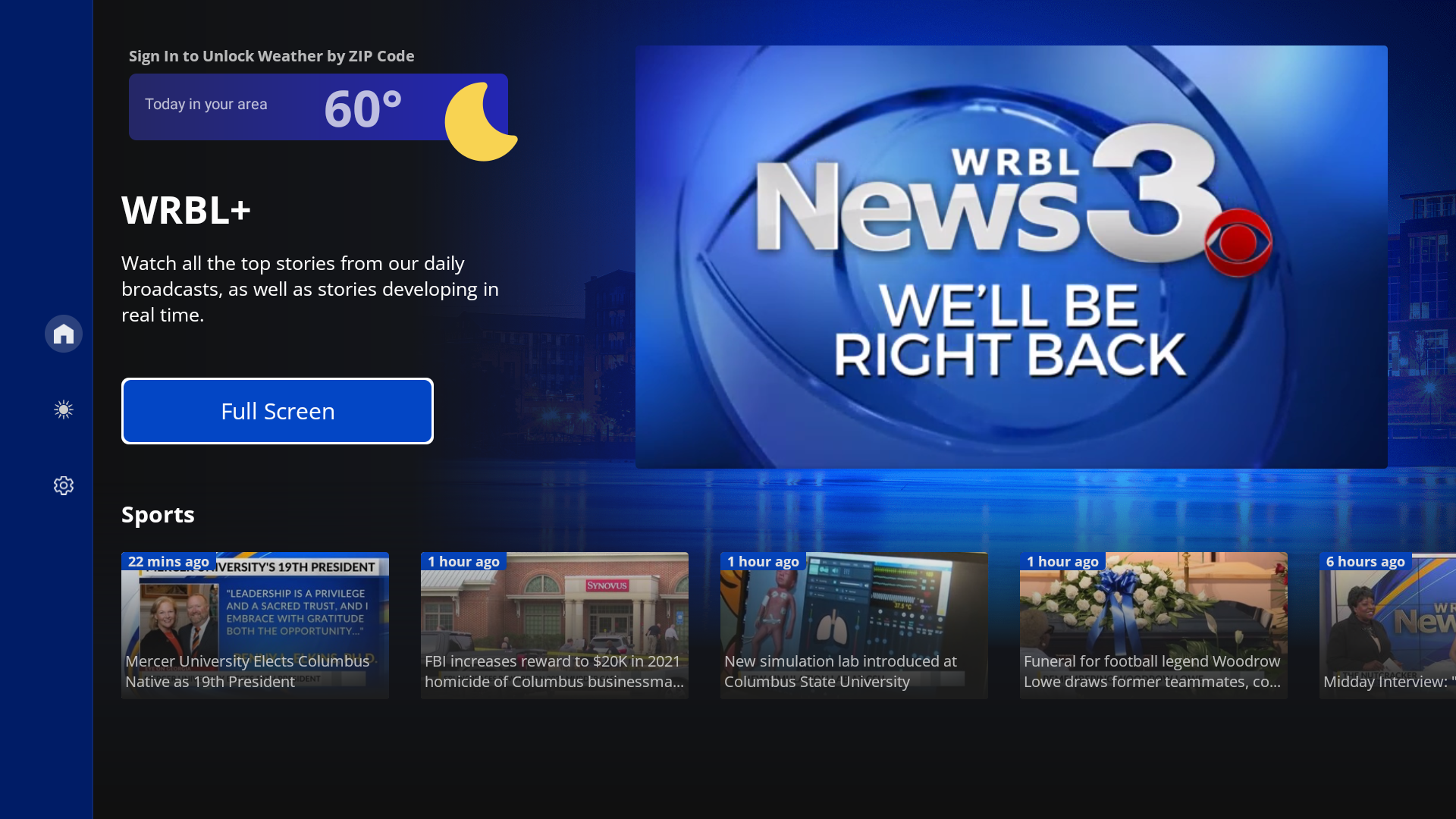 WRBL+ CBS 3 Columbus News Weather & Sports - App on Amazon Appstore