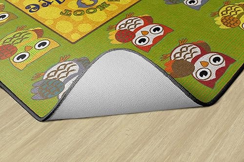 Miniatura 5 de Flagship Carpets Be Whoooo You Are, Alfombra educativa para el aula, 5.9 x 7.9in, rectangular