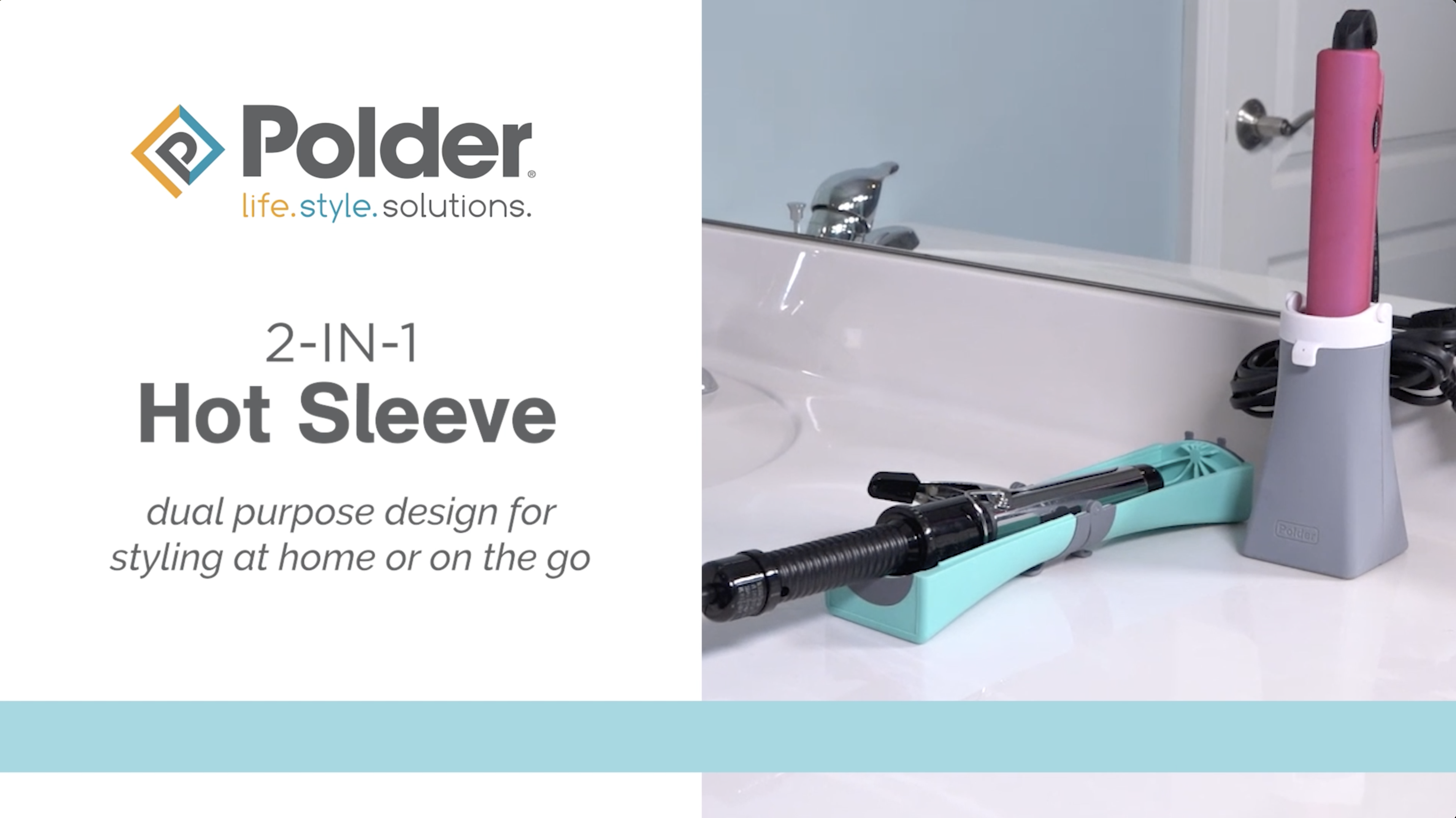 Soporte 2 en 1 para herramientas de cabello Polder de silicona miniatura 4
