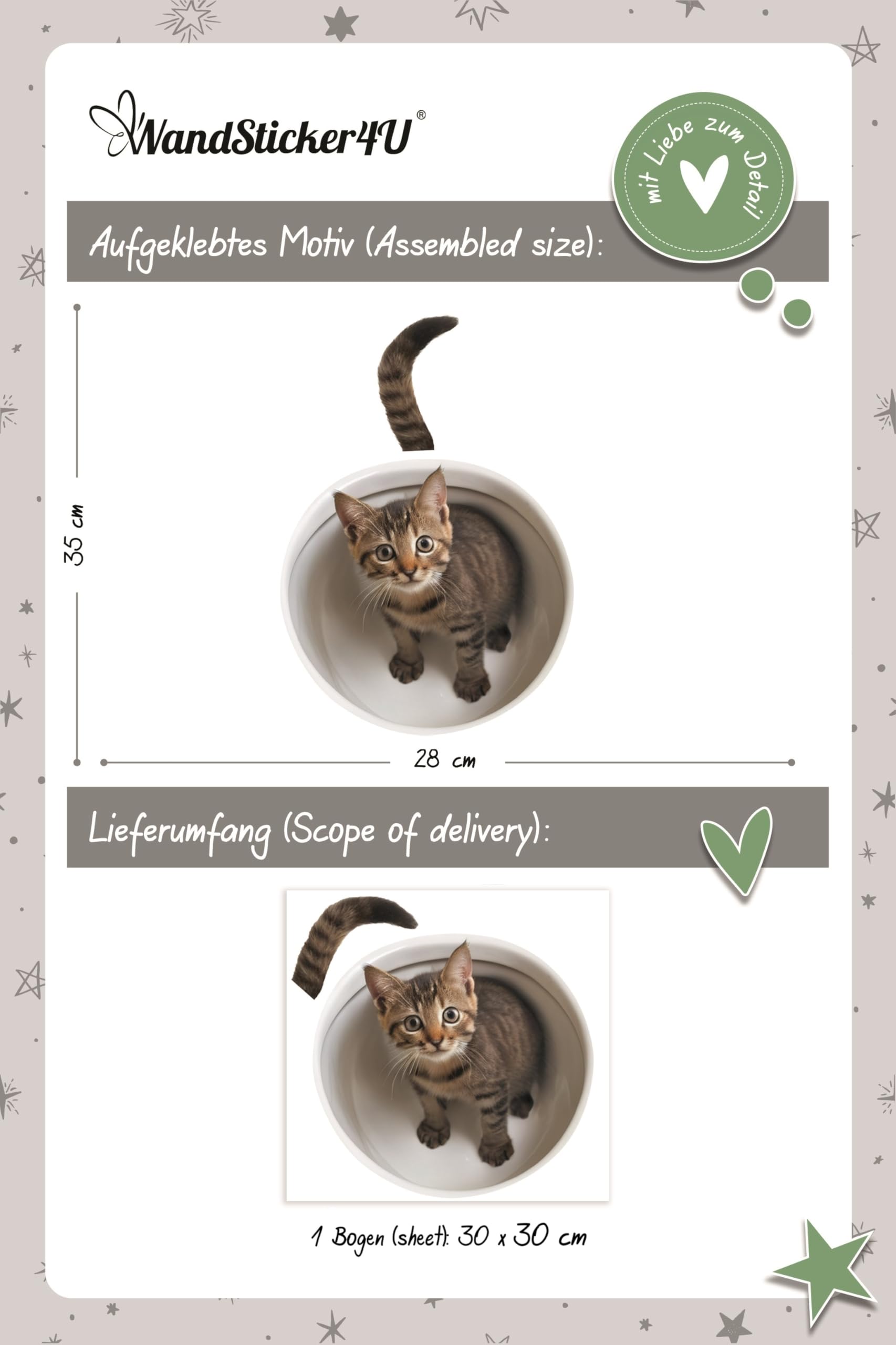 Wandsticker4u - Naklejka na deskę sedesową kot 3D śmieszna I śmieszny kot naklejka WC dekoracja łazienki wodoodporna I dekoracja WC dla gości naklejka tatuaż ścienny