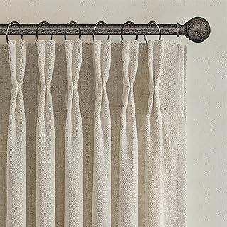 Boho Viral Linen Curtains 84 Inch Length 2 Panels Set for Living Room, W...