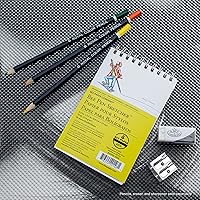 Vista 4 de Bee Paper Company Bloc de bocetos para bolígrafo, 3.5 x 5.5 pulgadas