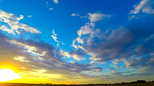 Sky Clouds Screensaver with Relaxing Music