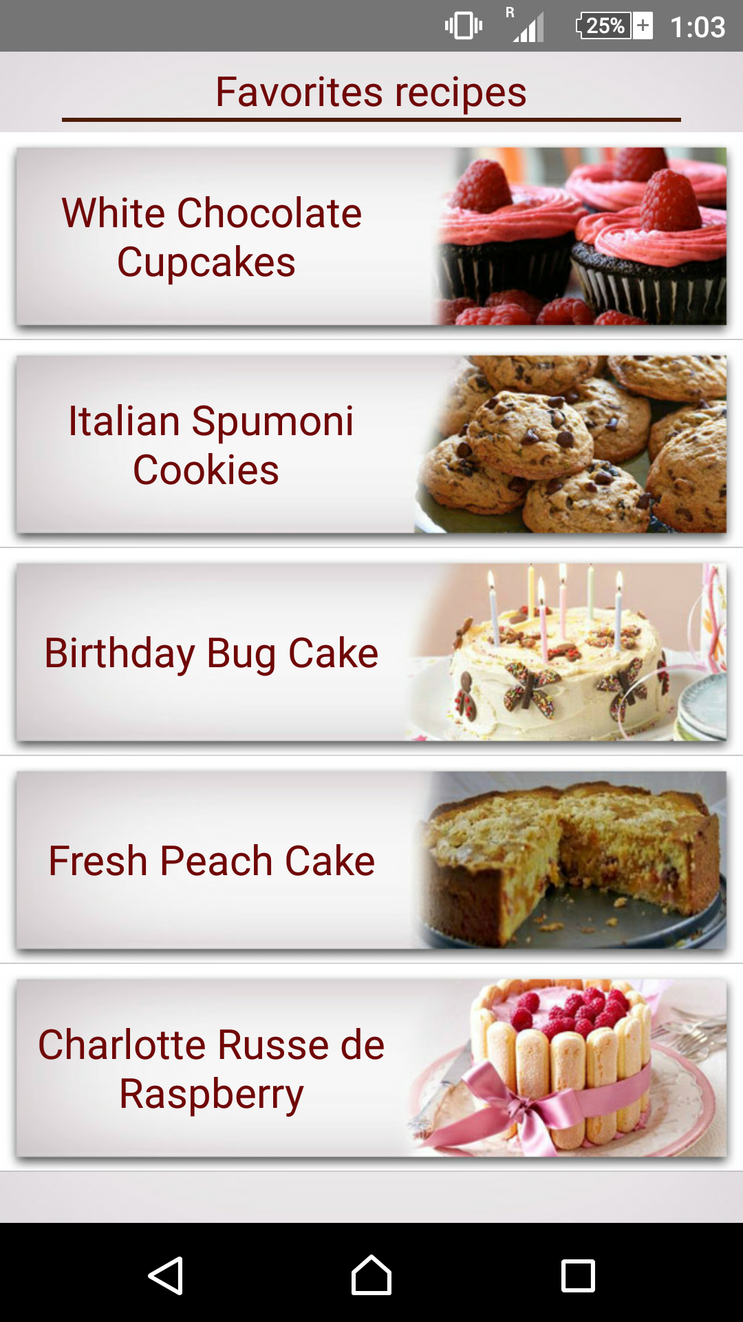 Cake and Baking Recipes App on Amazon Appstore