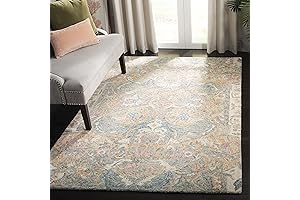 Safavieh Aubusson Collection 4' x 6' Ivory/Sage AUB104Y Handmade Traditional Premium Wool...