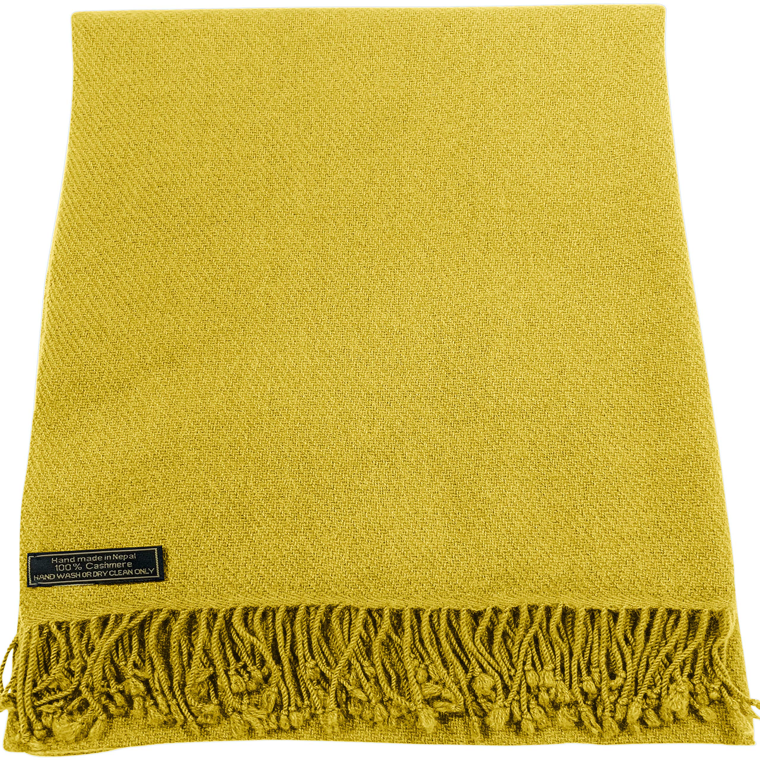 CJ Apparel Damen Schal aus 100% Kaschmir, Handgefertigt in Nepal Pashmina-Schal (1er Pack)