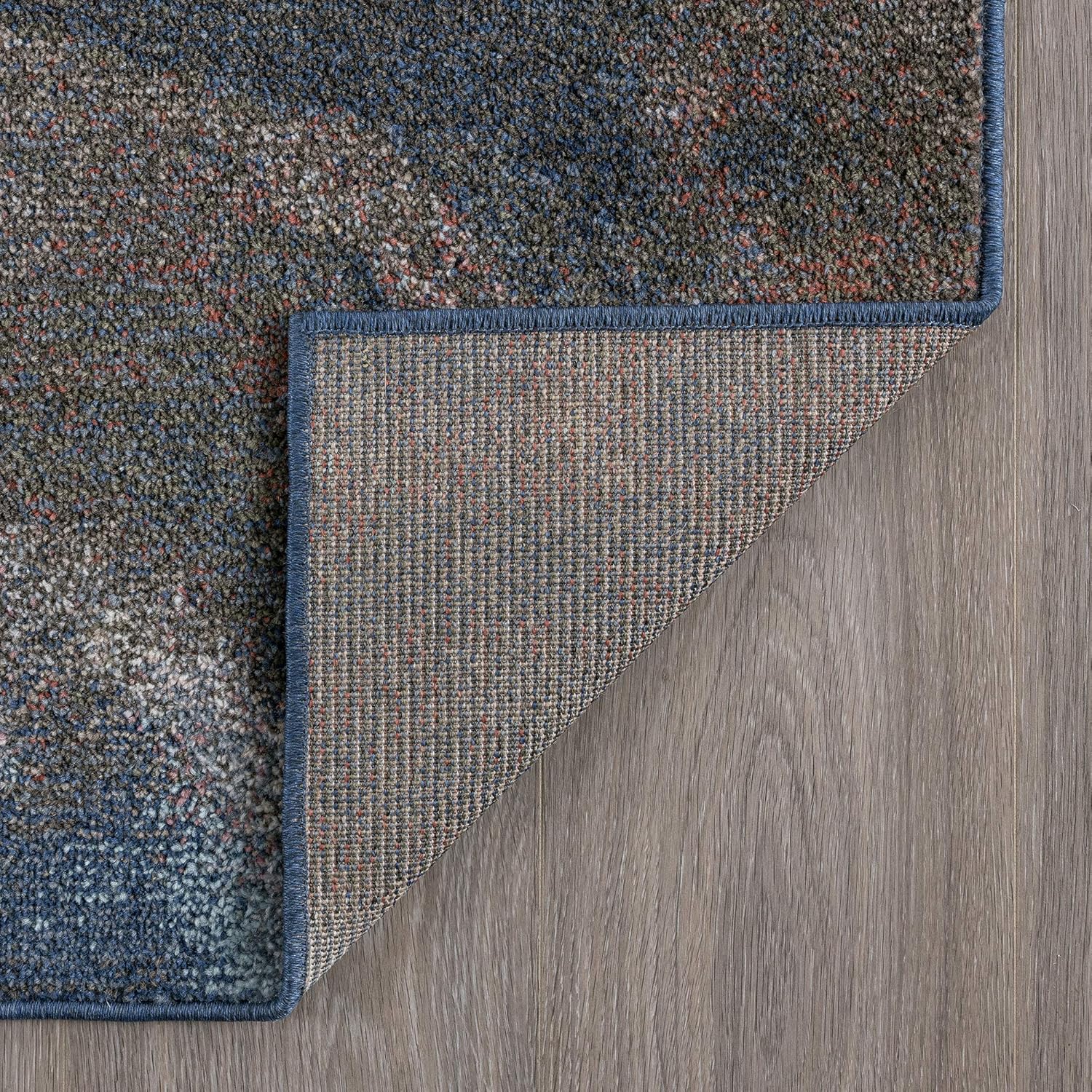 Orlando Orange 2x3 Scatter Mat Area Rug for Hallway, Walkway, Entryway, or Foyer - Contemporary, Abstract