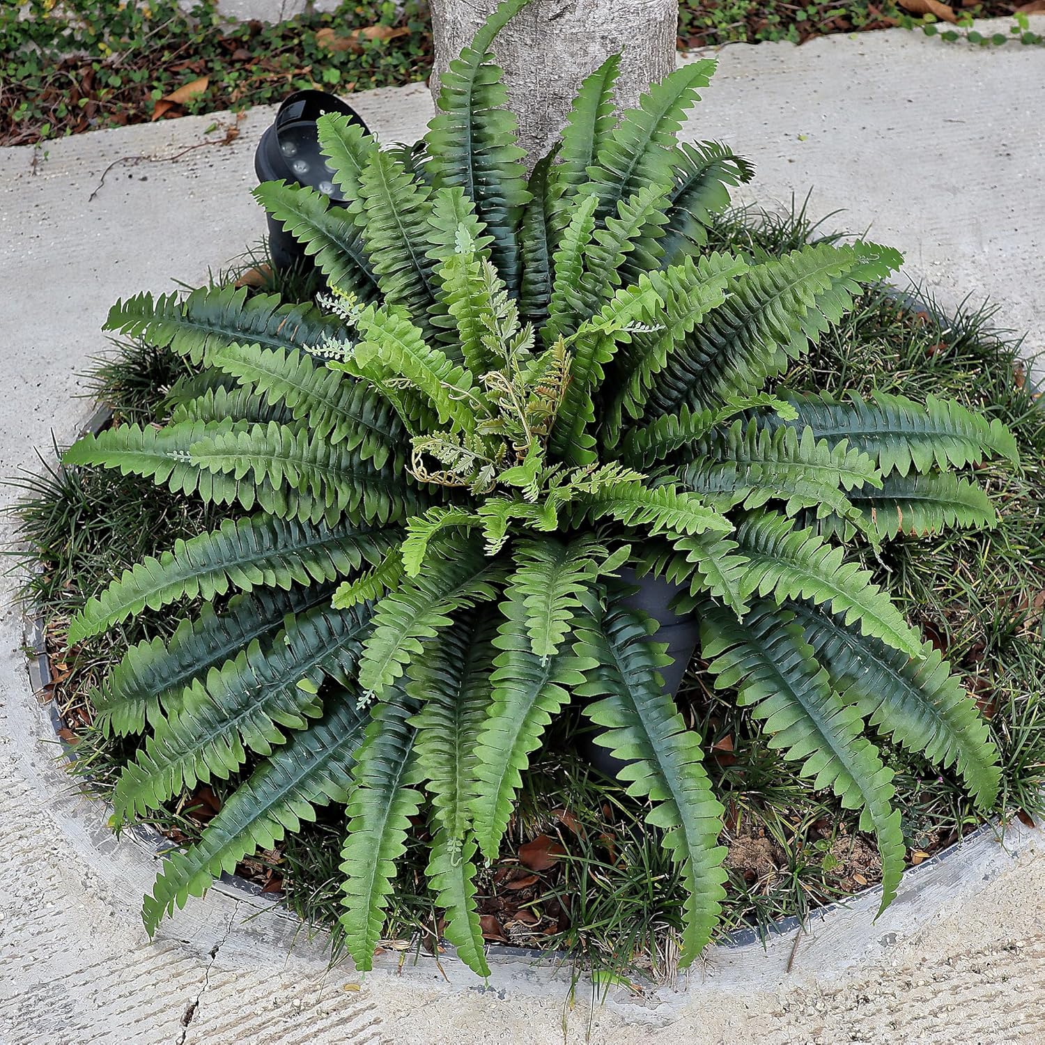 45" Fake Ferns Artificial Plants Large, Artificial Ferns for Outdoors and Indoors, 63 Fronds Faux Fern Greenery Suitable for Planter Hanging Garden Porch Office Decor