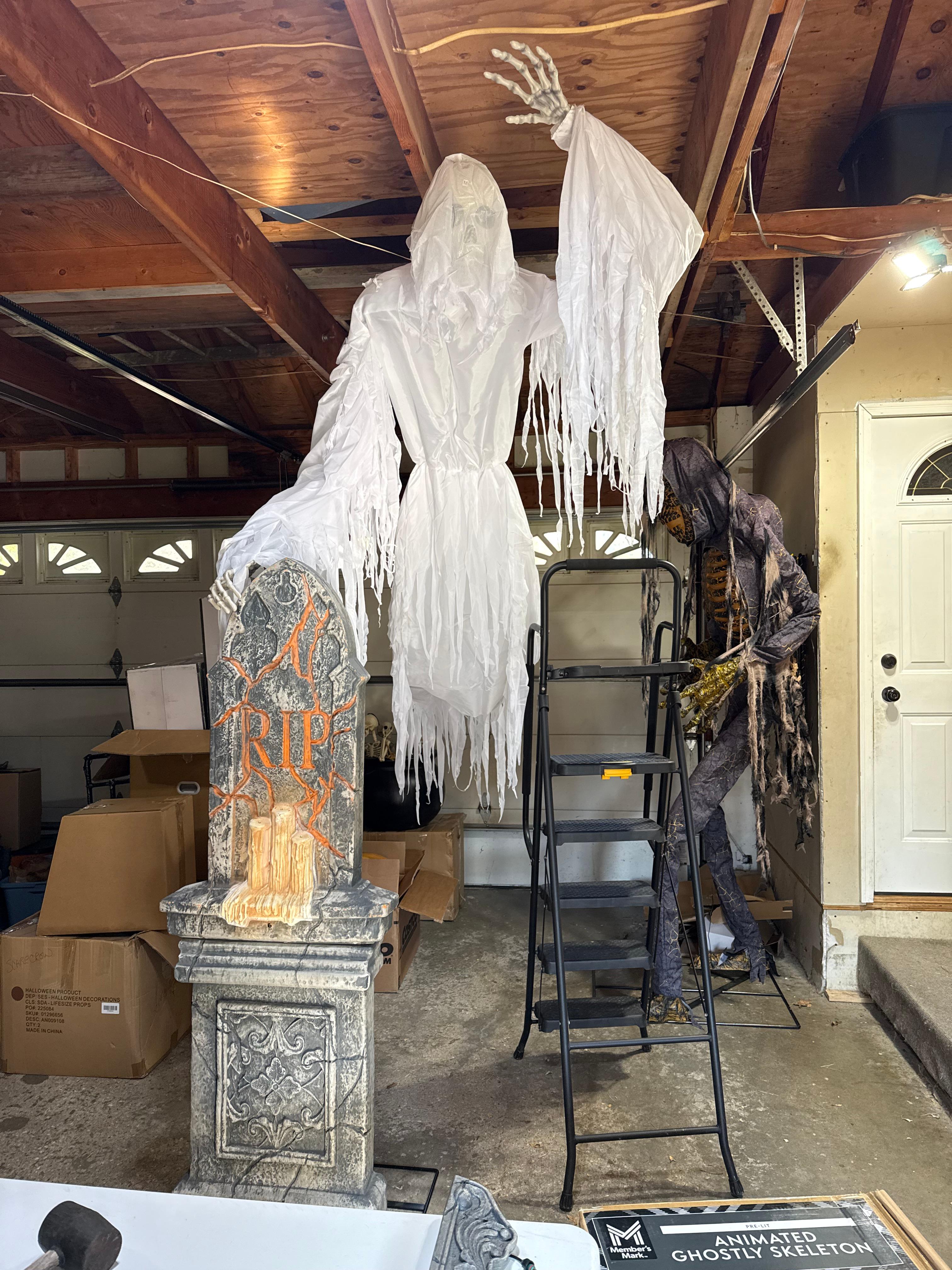 Watch Animated Ghostly Skeleton Halloween Prop on Amazon Live