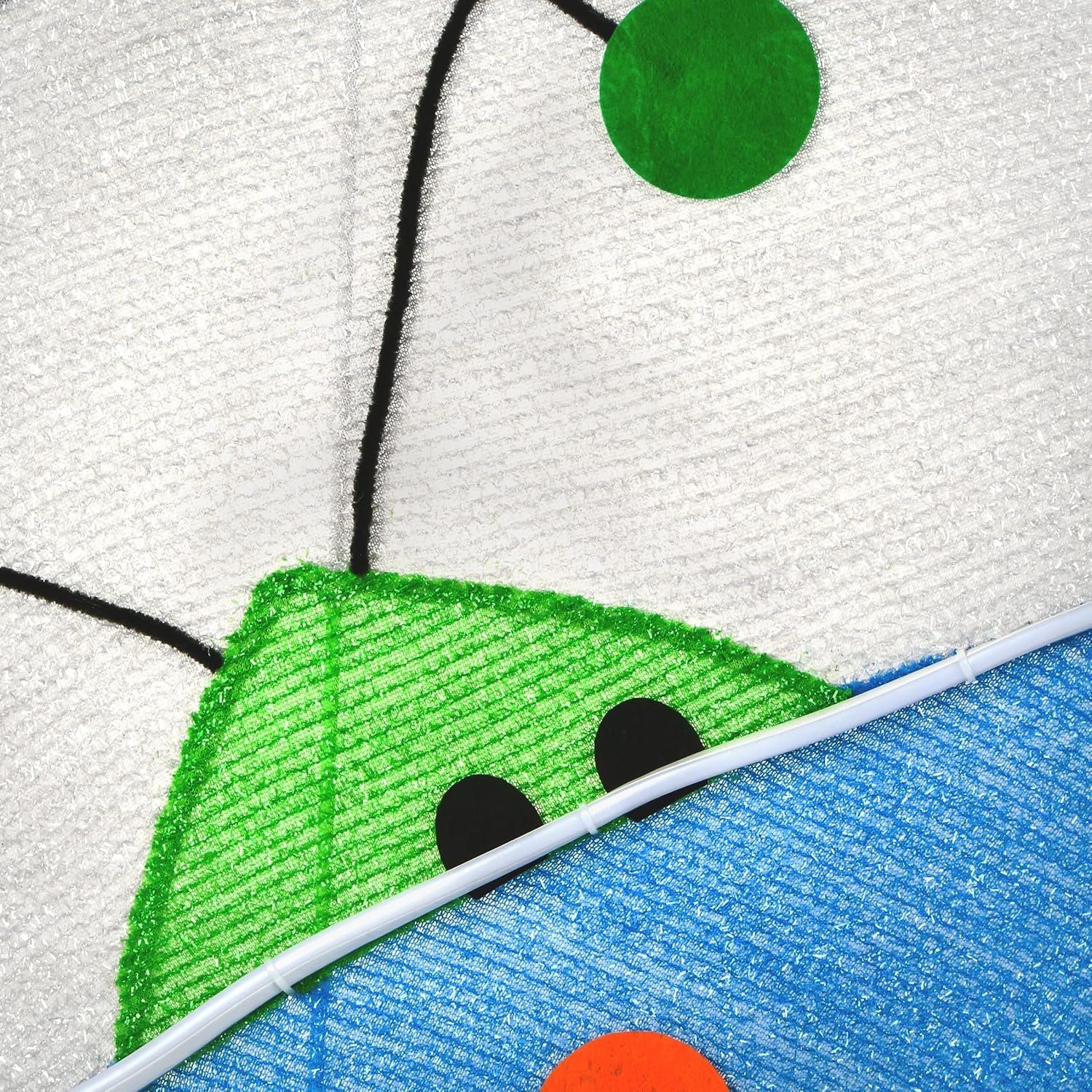 National Tree Company Pre Lit Lawn Decoration, Green, Alien Spaceship, LED Lights, Includes Garden Stakes, Halloween Collection, 35 Inches