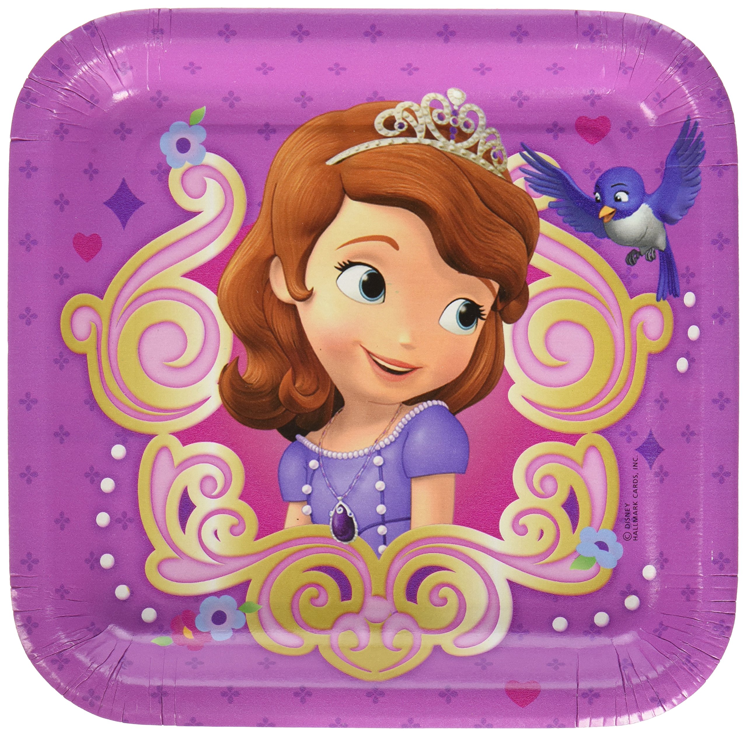 Disney Junior Sofia The First Square Dessert Plates (8)