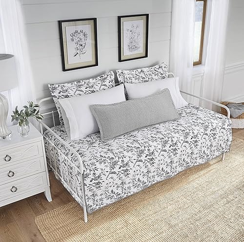 Miniatura 3 de Laura Ashley Inicio - Juego de sofá cama, ropa de cama ligera con fundas de almohada y fundas de almohada a juego, decoración del hogar para todas
