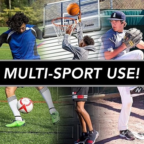 Miniatura 7 de Franklin Sports Red de rebote de baloncesto Pass Back – Pantalla de rebote de entrenamiento multideportivo – Perfecto para prácticas de paso y tiro