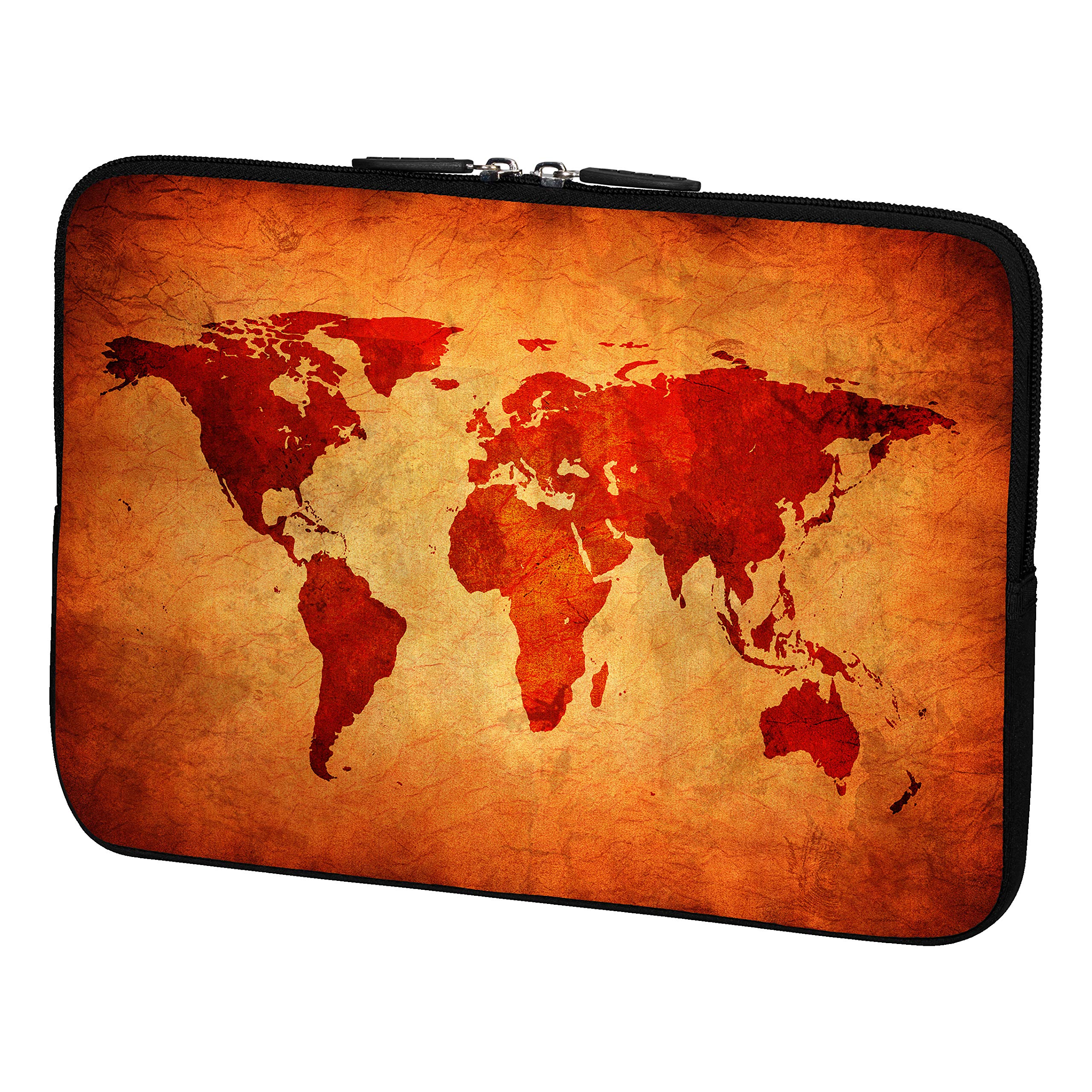 PEDEA Design pokrowiec ochronny na notebooka torba do 13,3 cala (33,7 cm), Brown Global Map