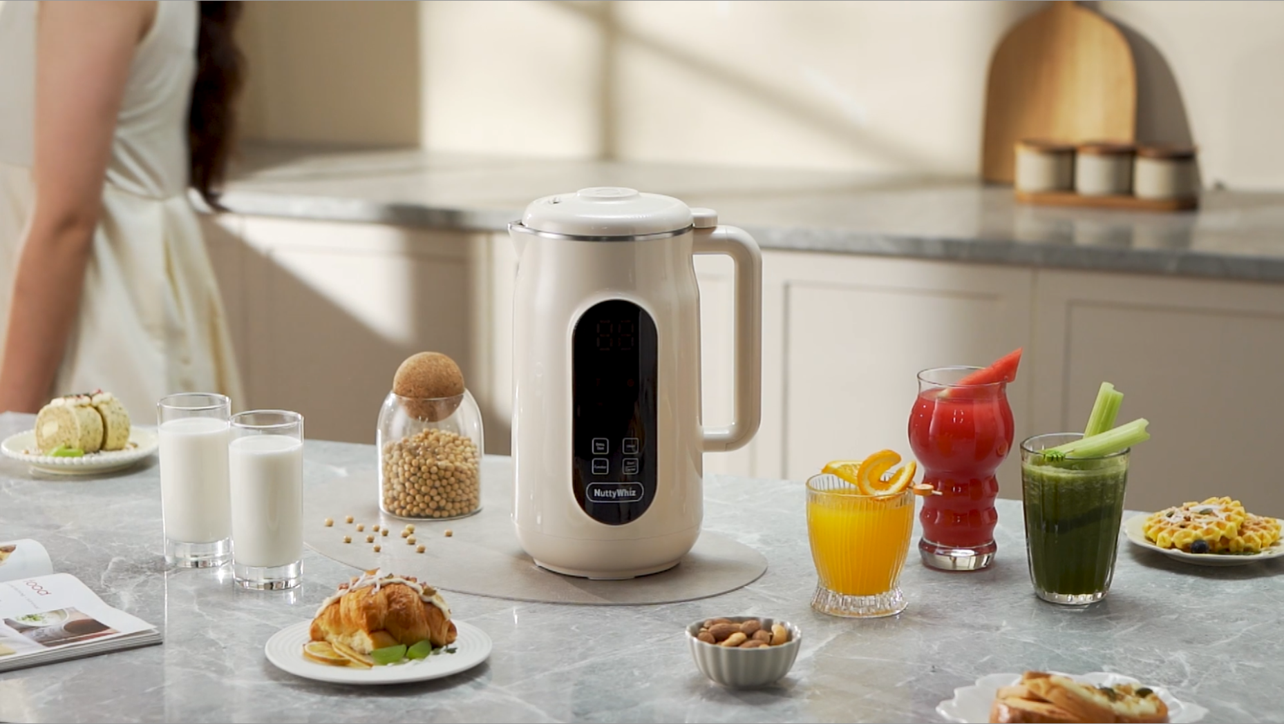 Amazon.com: 10-in-1 Nut Milk Maker Machine,10 Blade 42oz Homemade