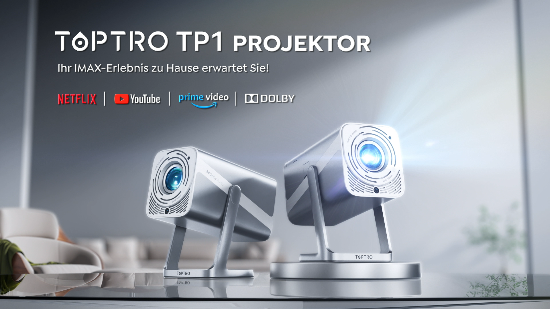 Smart Beamer 4K HDR Mit Netflix & Dolby Audio - Der Alleskönner Fürs Wohnzimmer