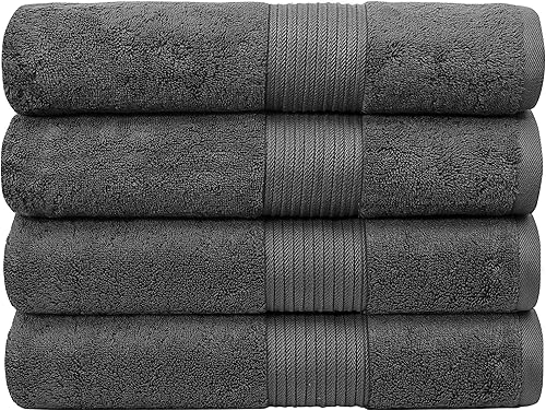 Toallas de baño de algodón de lujo Bliss - 34 x 56 pulgadas, toalla de baño extra grande de calidad premium - 650 GSM - Suave, absorbente
