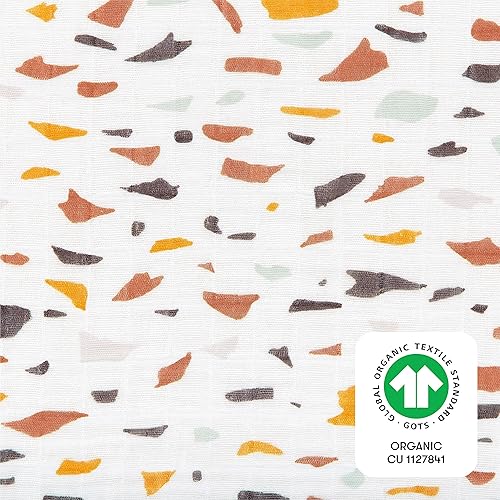Miniatura 4 de Babyletto Sábana de cuna 100% algodón orgánico, certificado GOTS, 360, muselina ultrasuave y transpirable, terrazo