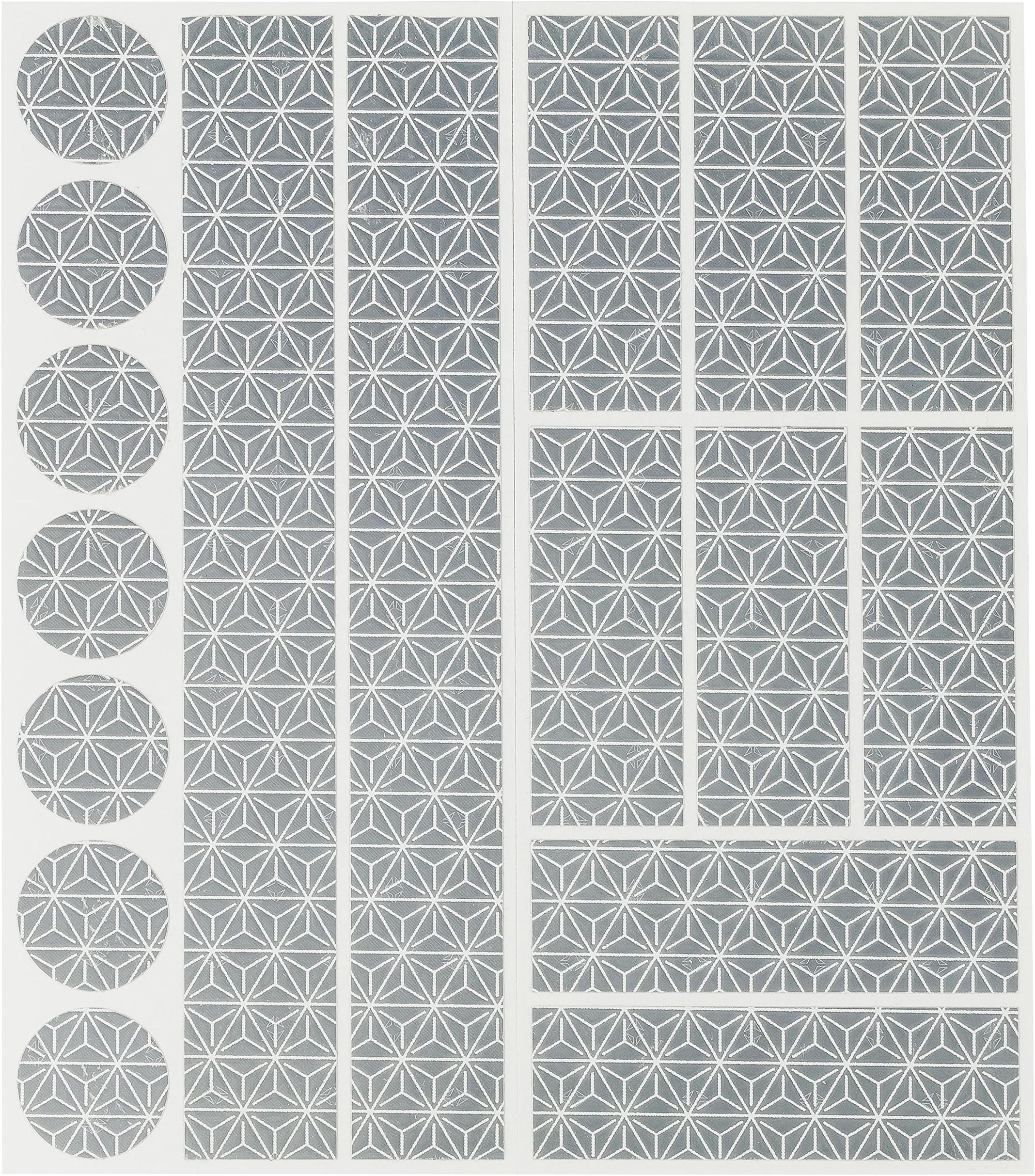 Reflective Tape – Set of 17 Decal Stickers – High Visibilty (hi-ViZ) – self-Adhesive - Perfect for Buggy and Strollers, Helmet, Car, Bumper or Motorcycle