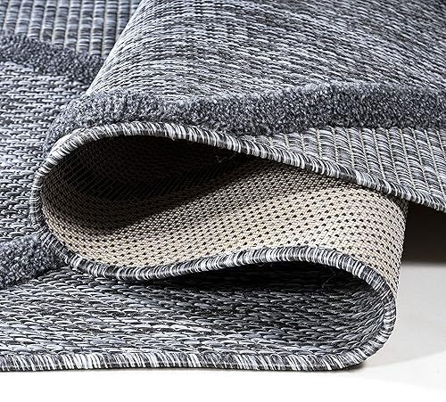 Miniatura 8 de JONATHAN Y IBZ101A-28 Salines Diamond Trellis - Alfombra de pasillo para interiores y exteriores, estilo bohemio, geométrico, fácil limpieza,