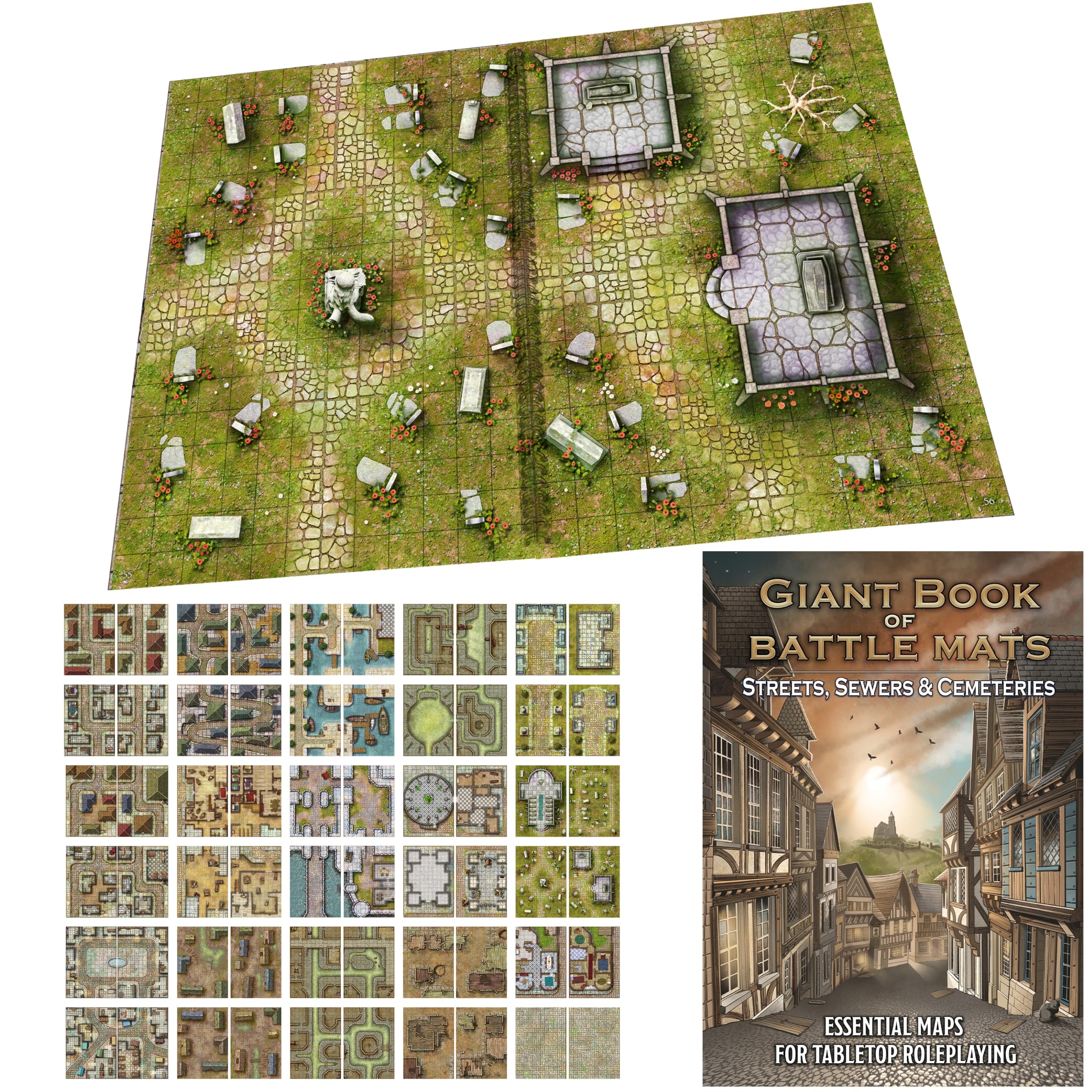 Loke Battle Mats Giant Book of Streets Sewers & Cemeteries