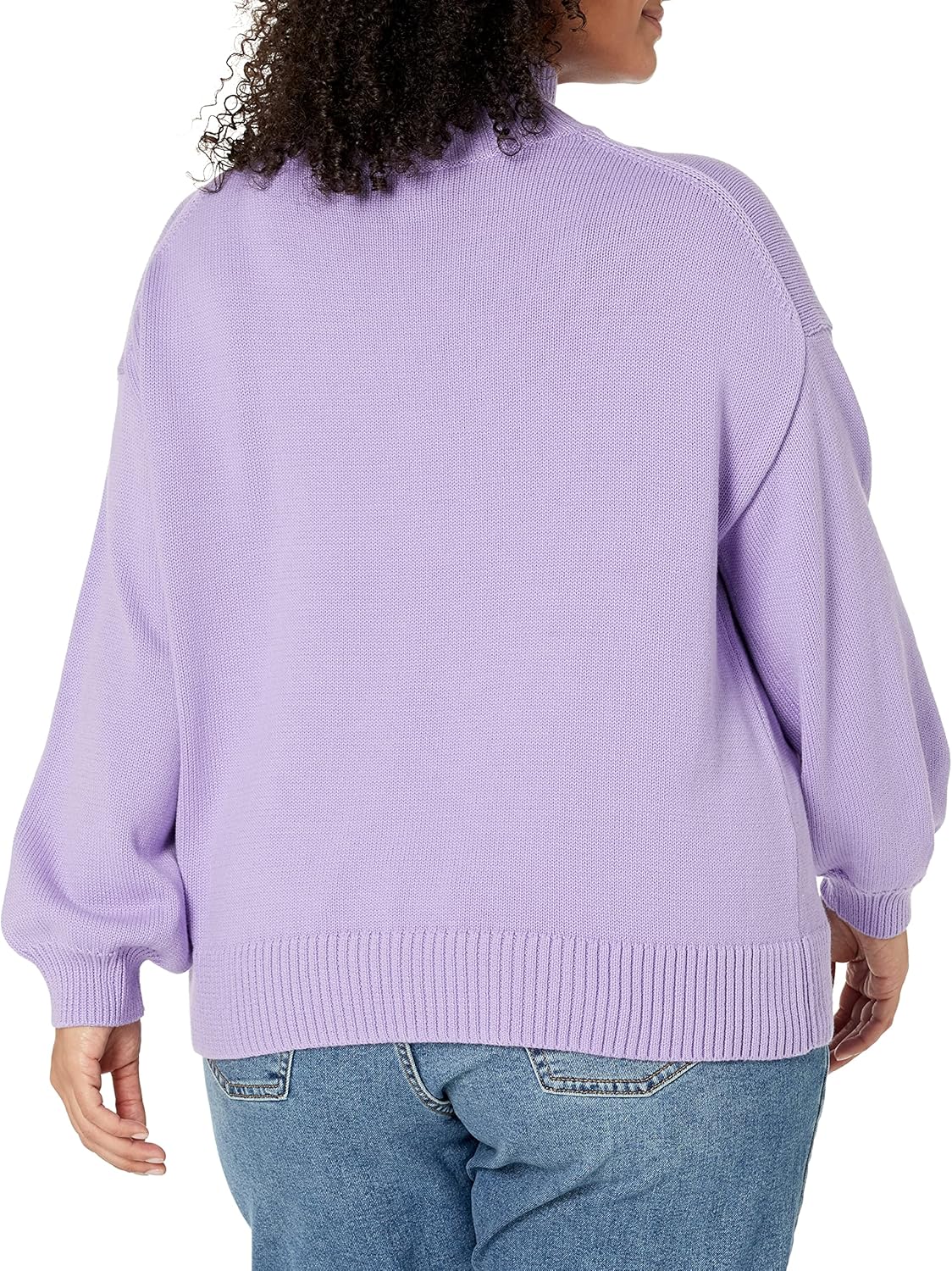 Amazon Essentials Women's Pull-Over Cotton Sweaters, Funnel-Neck, Available in Plus Size - Image 6
