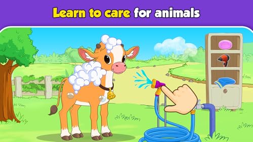 Farm animal games for kids 2-5