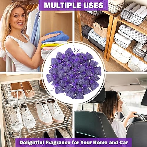 Miniatura 9 de Bolsas de lavanda francesa para cajones y armarios aromas frescos bolsita de fragancia para el hogar paquete de 24 morado LV-S-C-24-1 Bolsitas