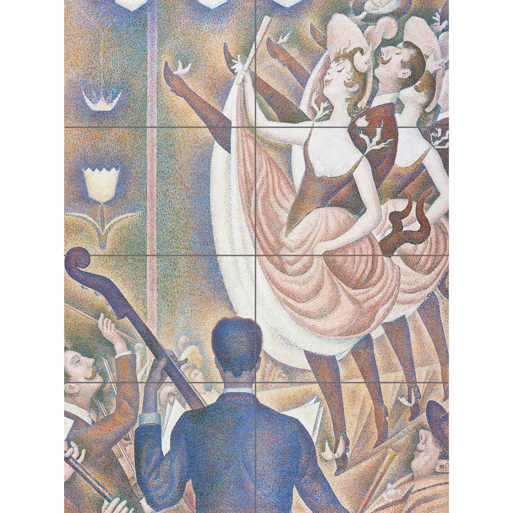 Artery8 Georges Seurat Le Chahut XL Giant Panel Poster (8 Sections)