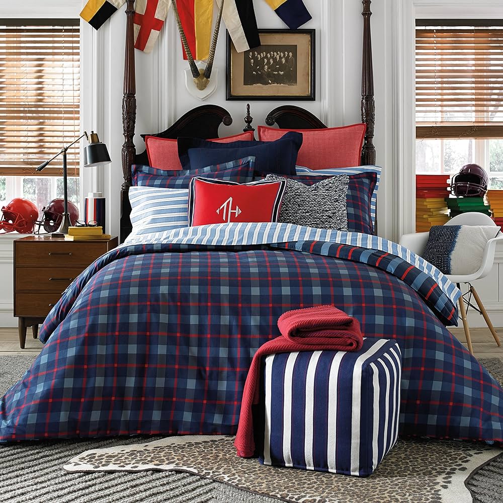 Tommy hilfiger buffalo plaid bedding Clearance