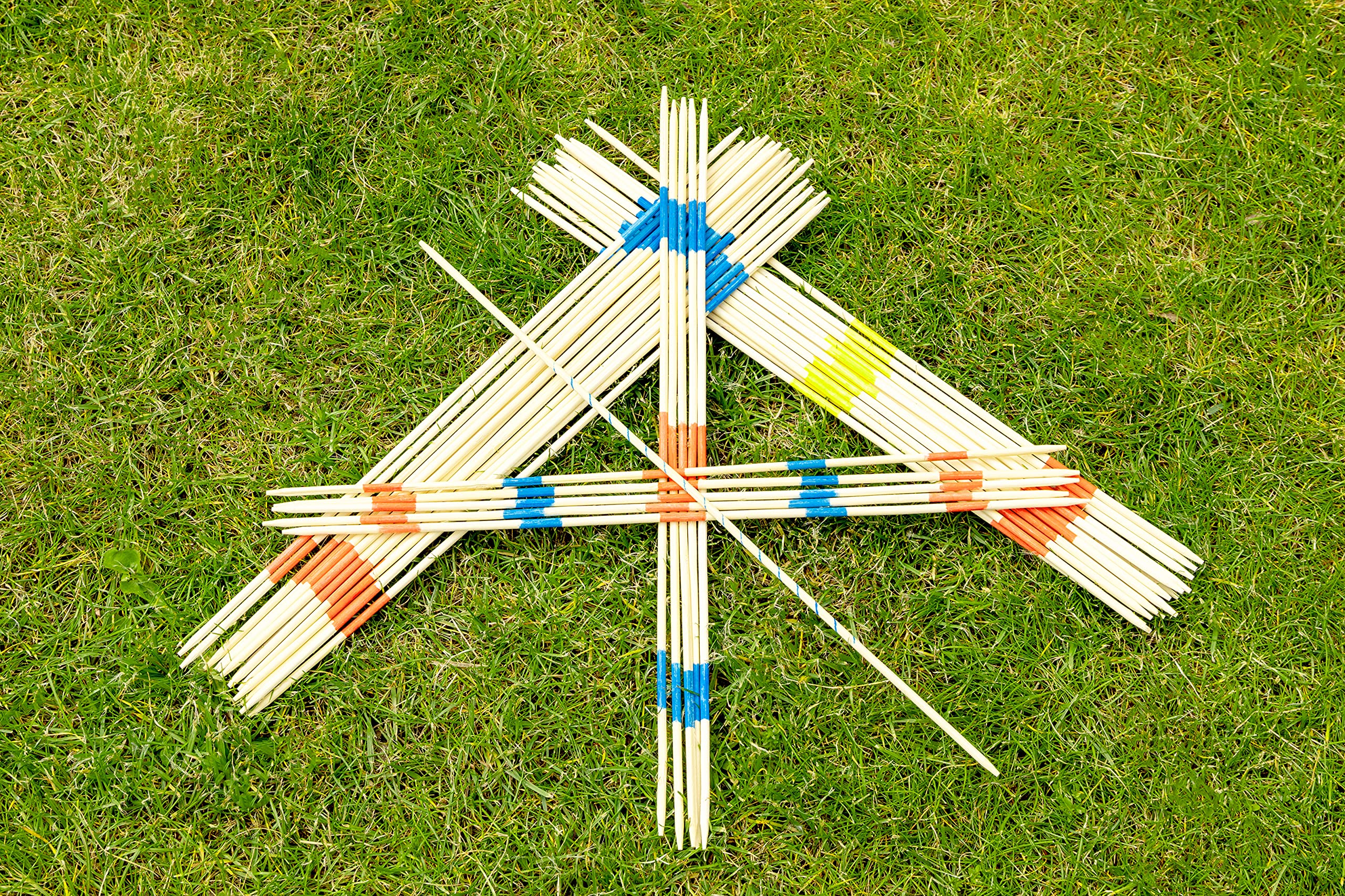 Jeu Mikado En Bois - Bâtonnets Multicolores - Jeu De Société Et D'adresse - 2 Joueurs