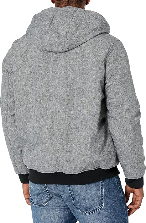 Sherpa Lined Hooded Bomber Jacket 