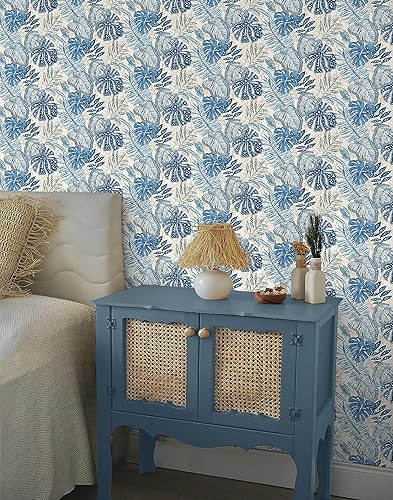 Miniatura 4 de Tommy Bahama Surface Style - Papel tapiz para despegar y pegar, papel tapiz botánico para dormitorio, tocador, cocina, vinilo, cobertura de 30.75