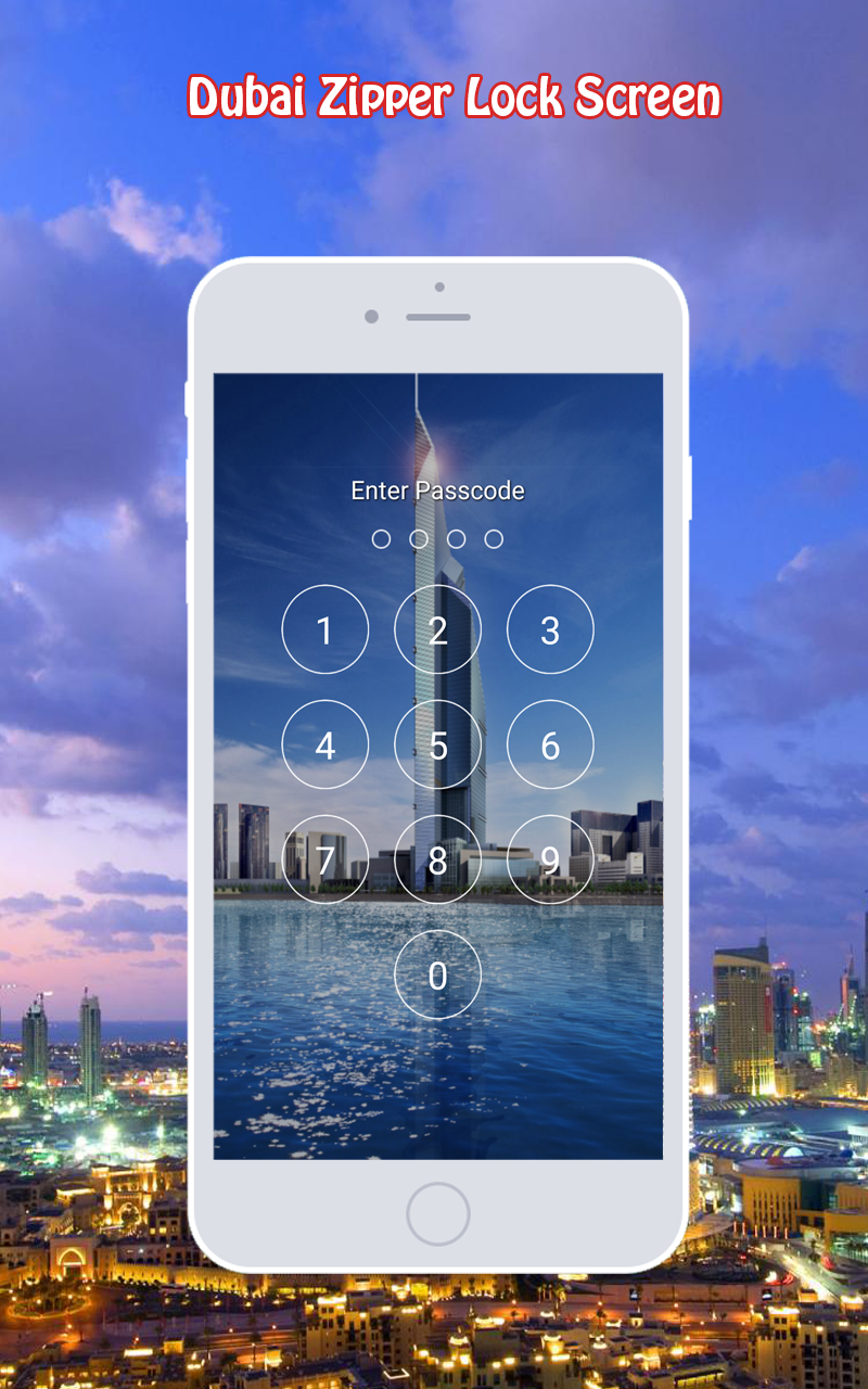 Dubai Zipper Screen for Android